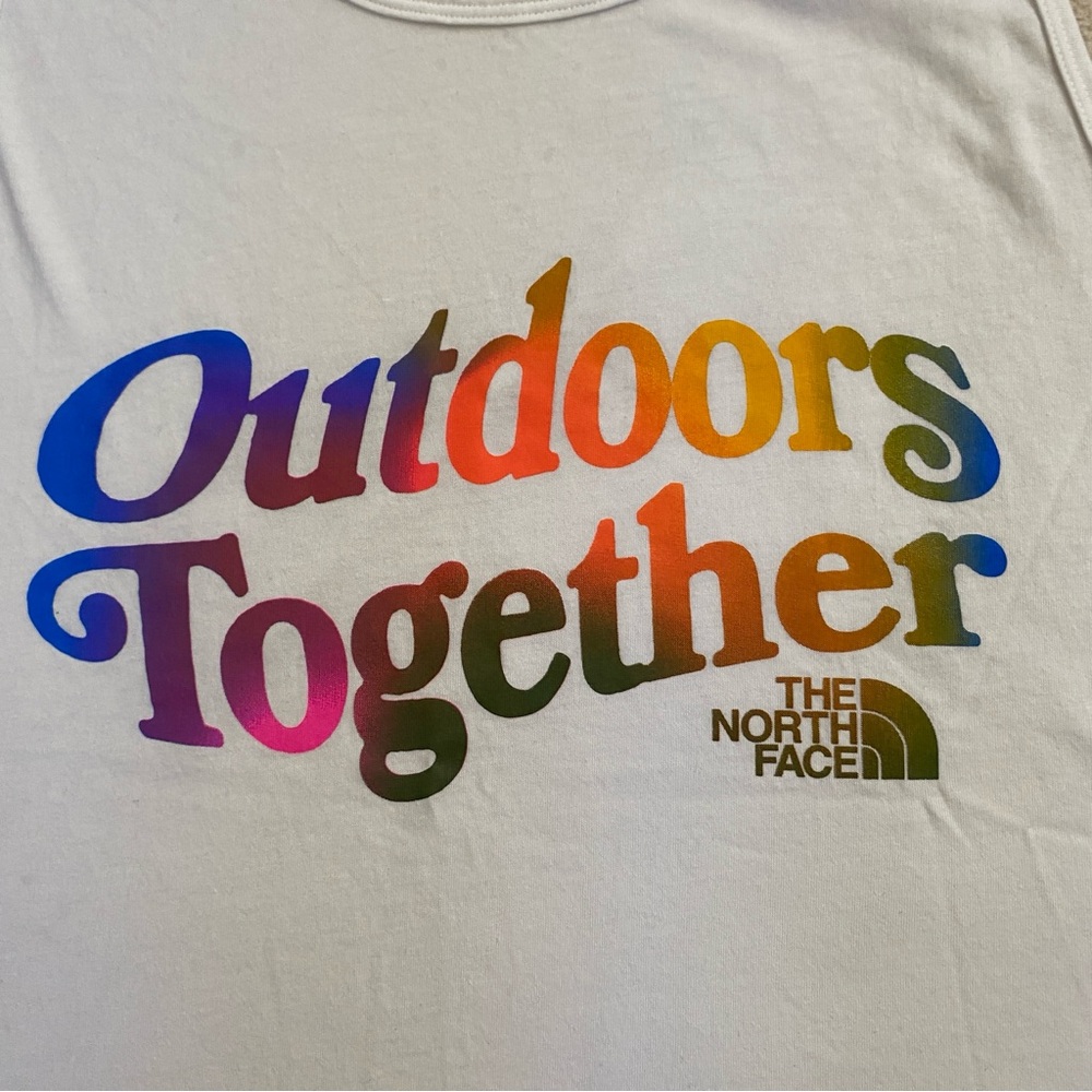 The North Face Outdoors Together Pride Tank Men’s Large White
